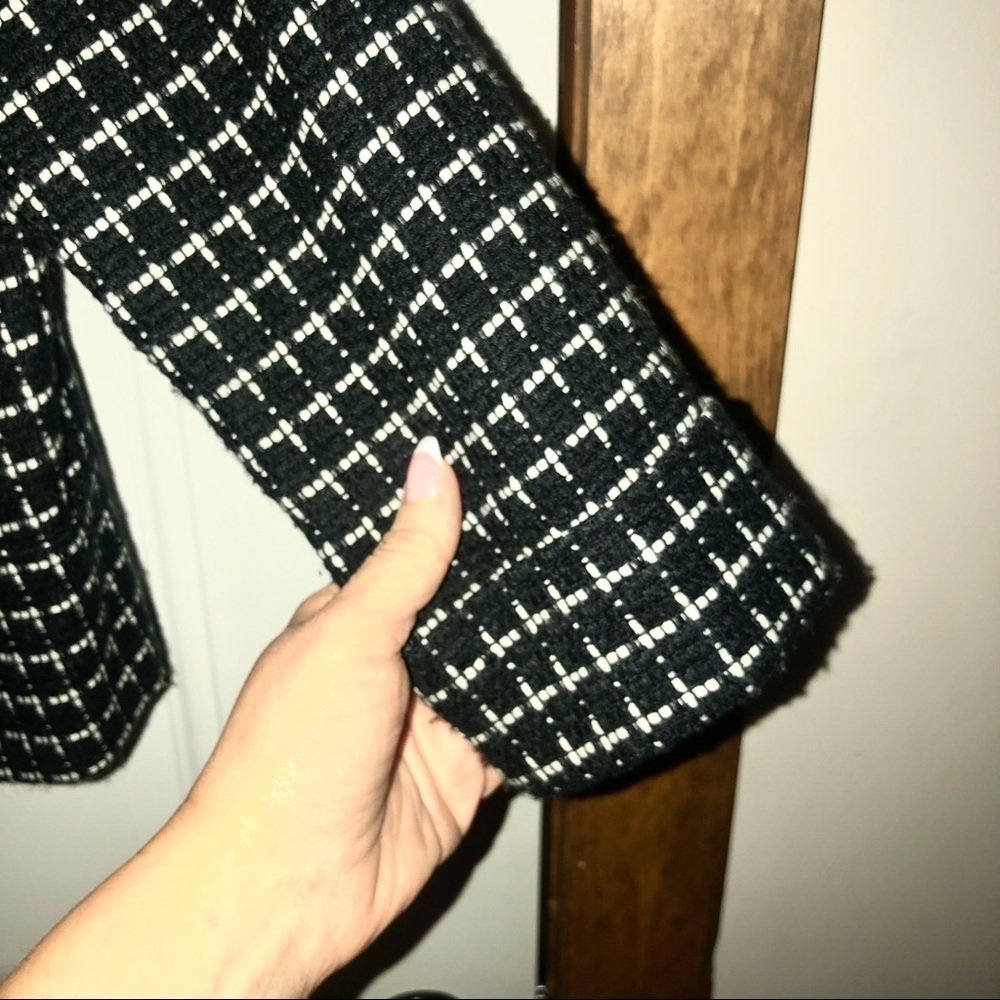Harve Bernard Black and White Cropped Petite Jacket Petite Medium - Picture 9 of 10